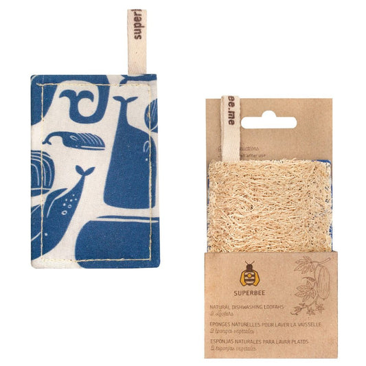 SuperBee Loofah Sponge Kitchen - 2 pack (mixed designs)