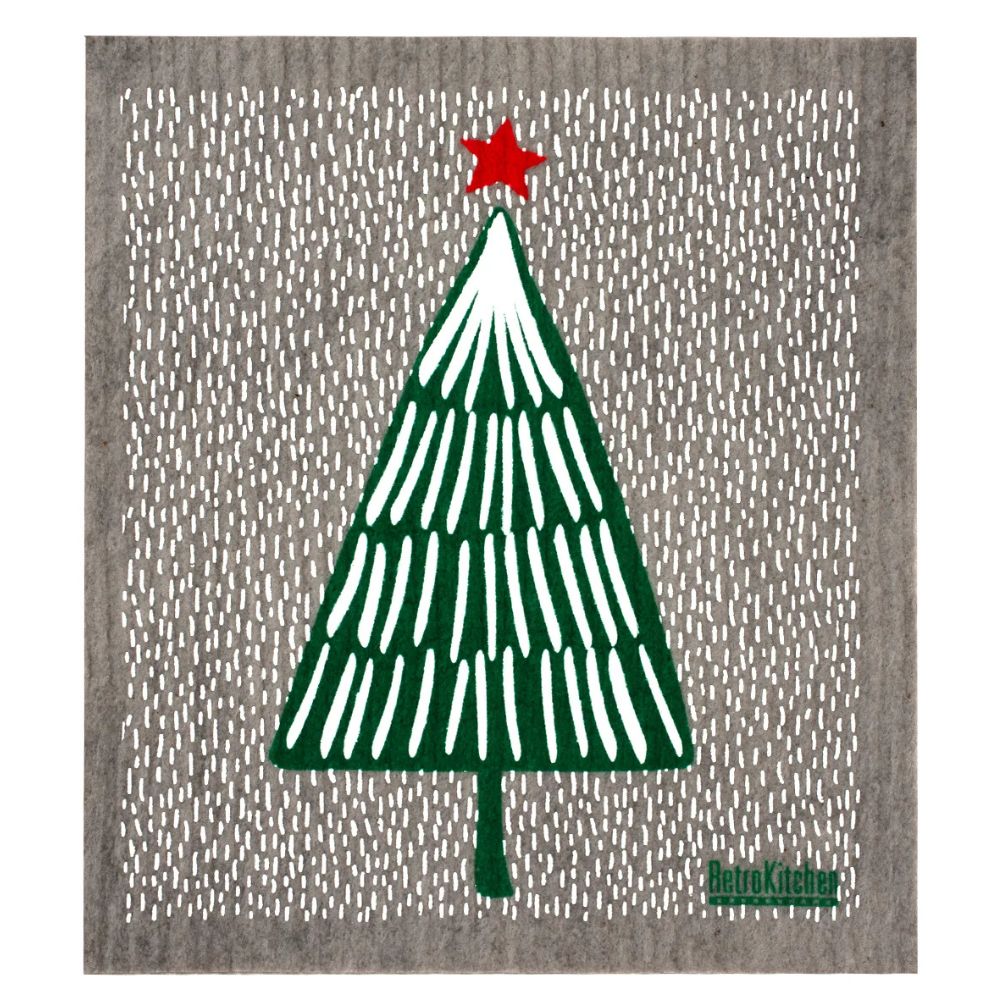 Swedish Dish Sponge Cloth - Christmas Solo Tree