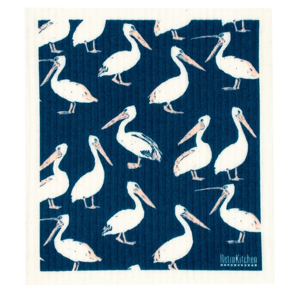 Swedish Dish Sponge Cloth - Pelicans