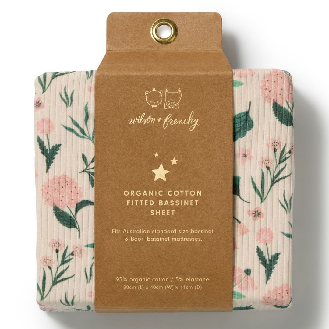 Wilson & Frenchy Organic Cotton Bassinet Sheet