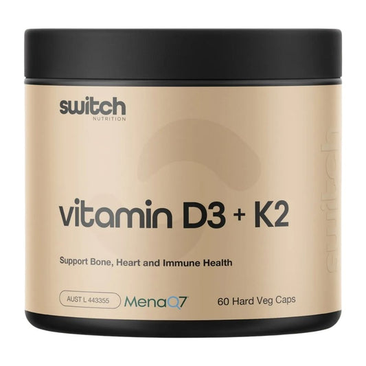 Switch Nutrition Vitamin D3 + K2 60 Caps