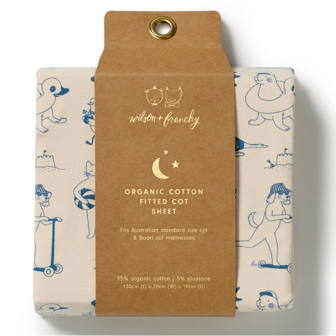 Wilson & Frenchy Organic Cotton Cot Sheet