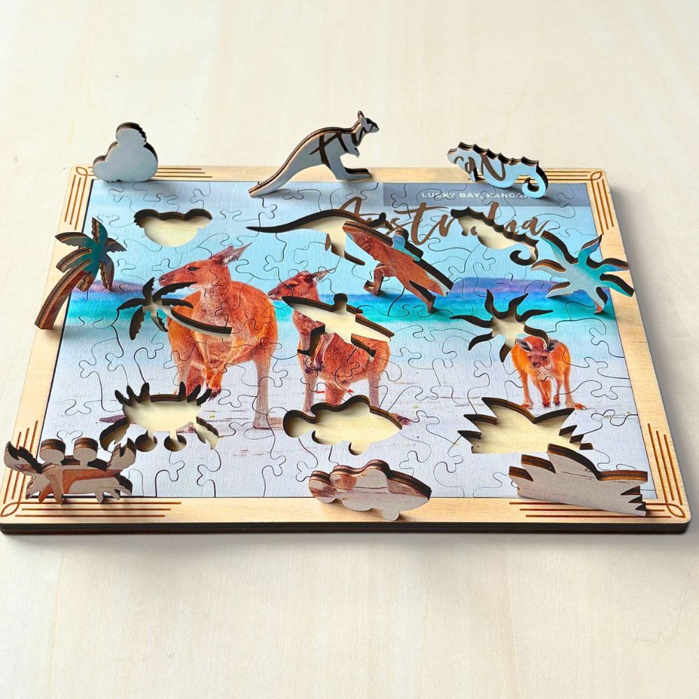 Twigg Puzzle Wooden Framed Postcard Puzzles