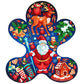 Twigg Puzzle Wooden Jigsaw 92 Pieces - Christmas Gingerbread Person
