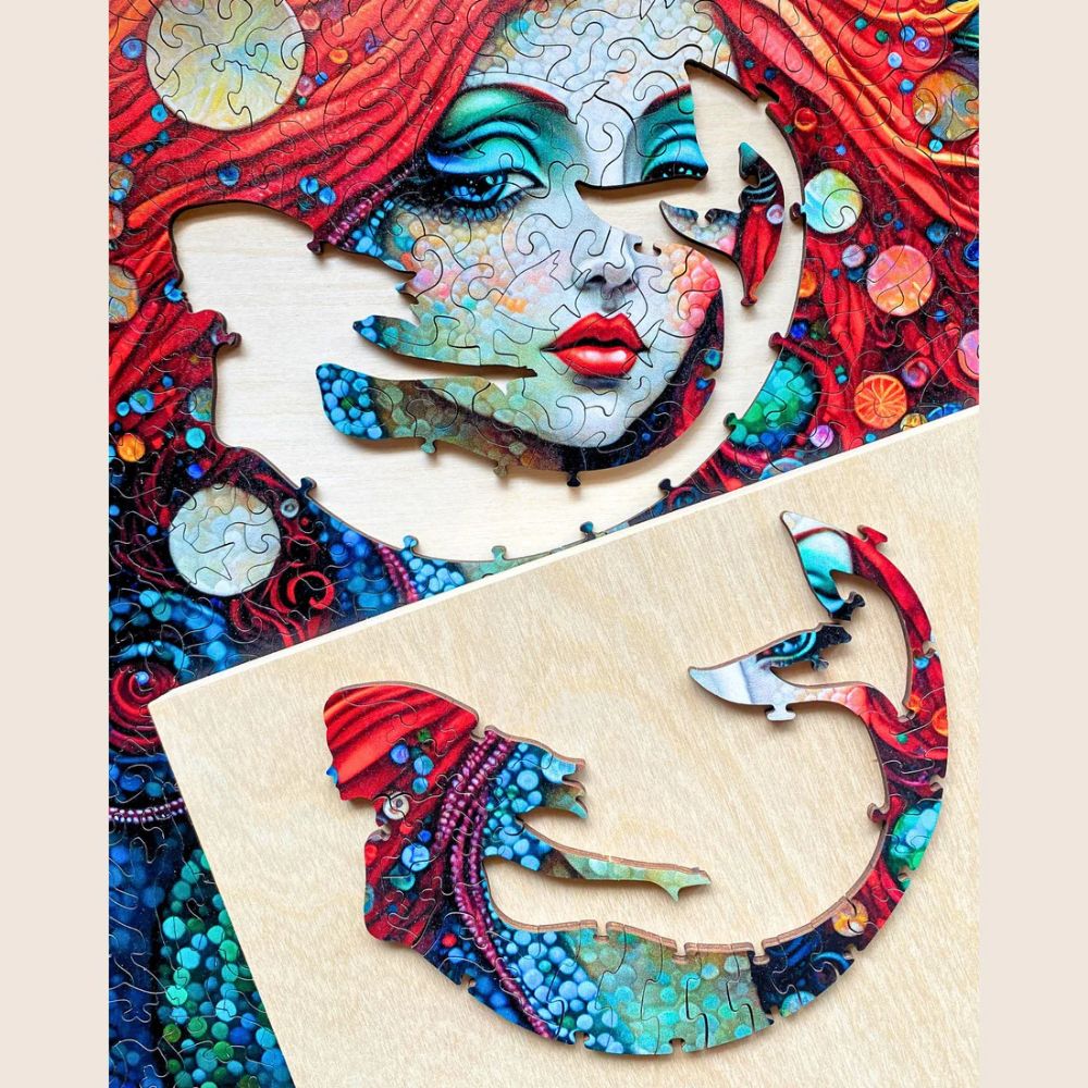 Twigg Puzzle Wooden Jigsaw Puzzle 318 Pieces - Mesmerising Mermaid