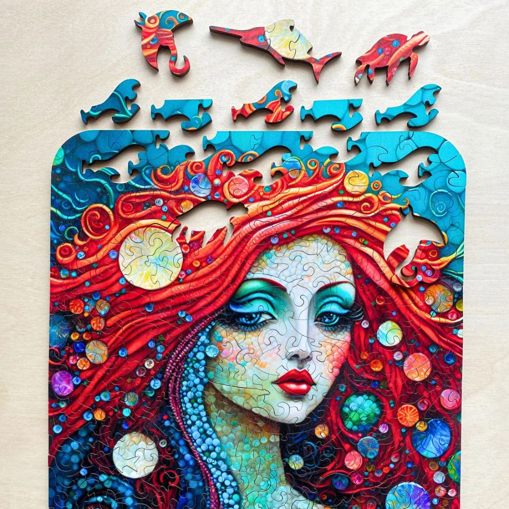 Twigg Puzzle Wooden Jigsaw Puzzle 318 Pieces - Mesmerising Mermaid
