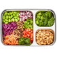 U Konserve Rectangle 3 Compartment Stainless Steel Food Container 705ml/24oz