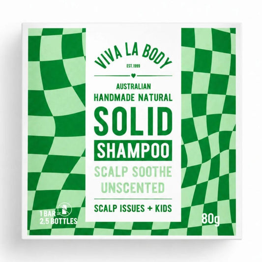 Viva La Body Shampoo Bar - Scalp Soothe Fragrance Free (Sensitive & Kids) 80g
