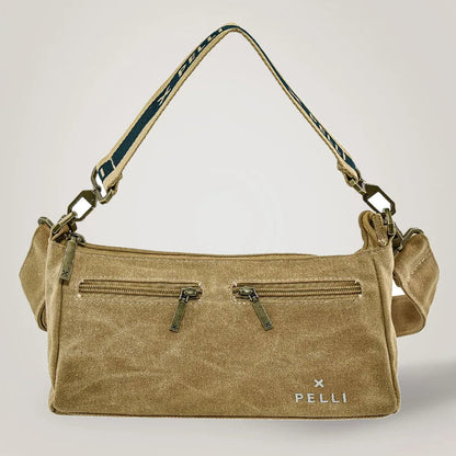 Pelli Wanderer Waxed Canvas Crossbody Bag