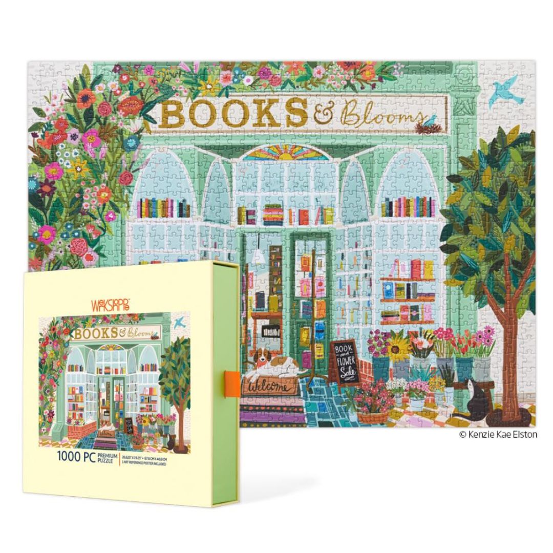 WerkShoppe Jigsaw Puzzle 1000 Piece - Books & Blooms