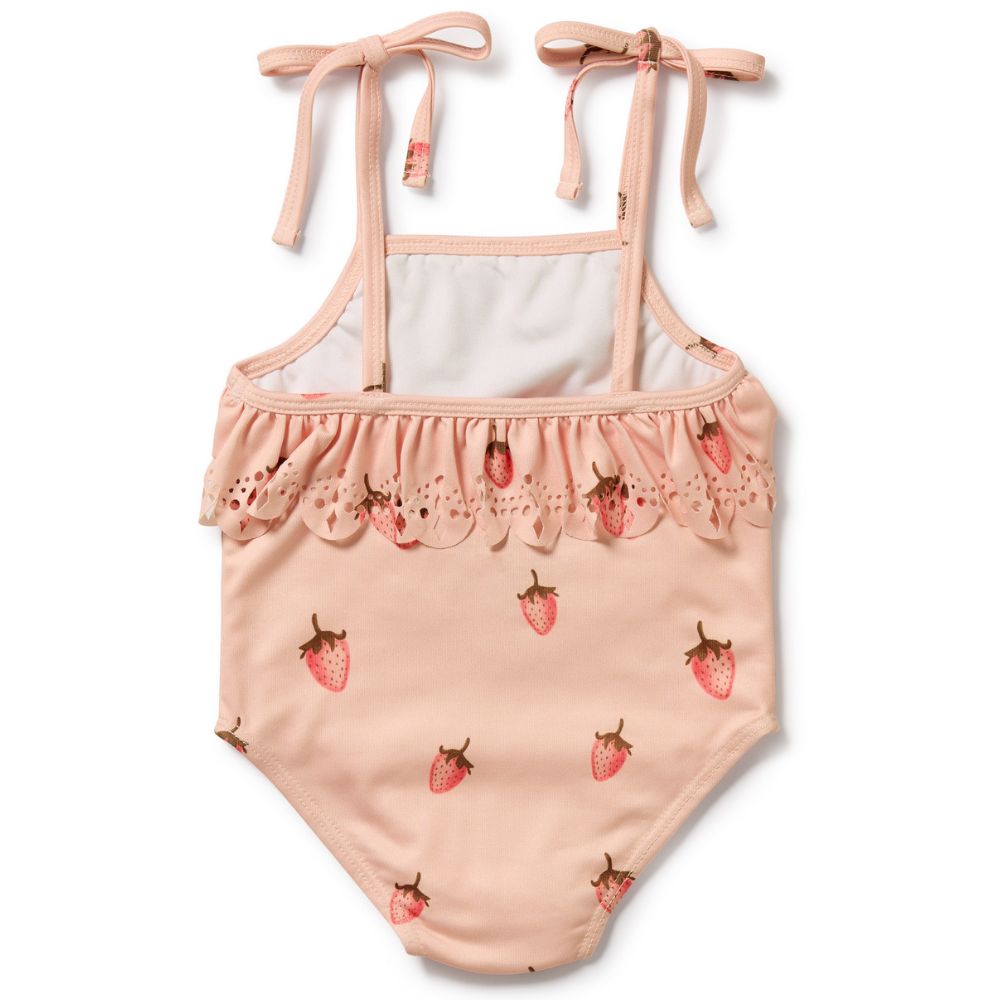 Wilson & Frenchy Cutwork Swimsuit - Strawberry Kisses