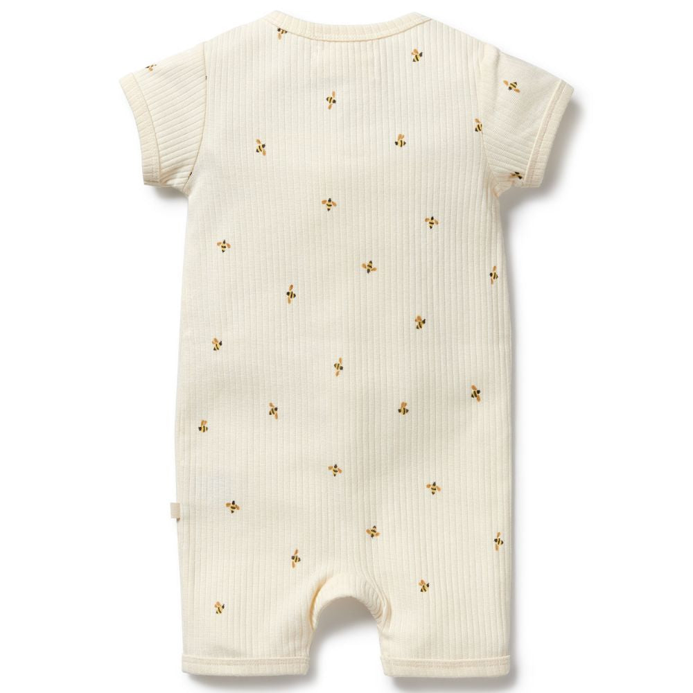 Wilson & Frenchy Organic Boyleg Zipsuit - Bee Mine