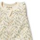 Wilson & Frenchy Organic Ruffle Zipsuit - Lemon Leaf