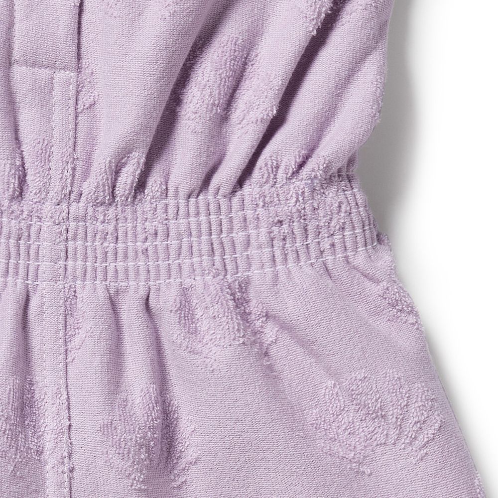 Wilson & Frenchy Organic Terry Playsuit - Lavender Shells
