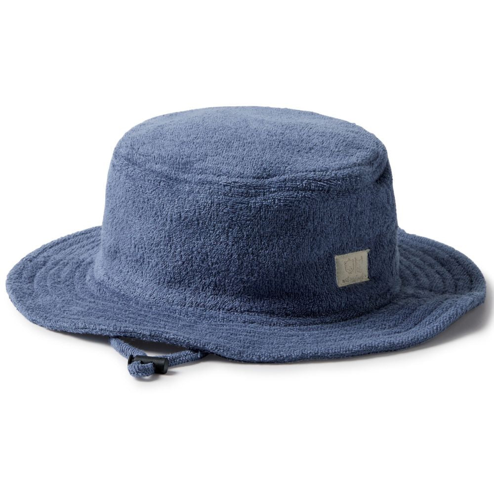 Wilson & Frenchy Organic Terry Sun Hat - Deep Blue