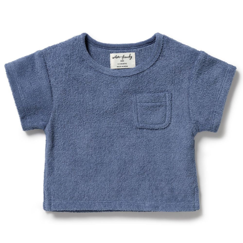 Wilson & Frenchy Organic Terry Tee - Deep Blue