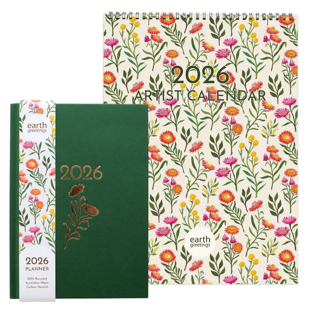 Earth Greetings 2026 Planner + Calendar Bundle