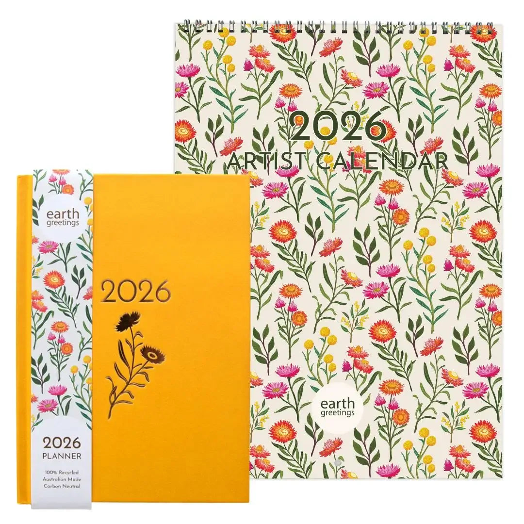 Earth Greetings 2026 Planner + Calendar Bundle