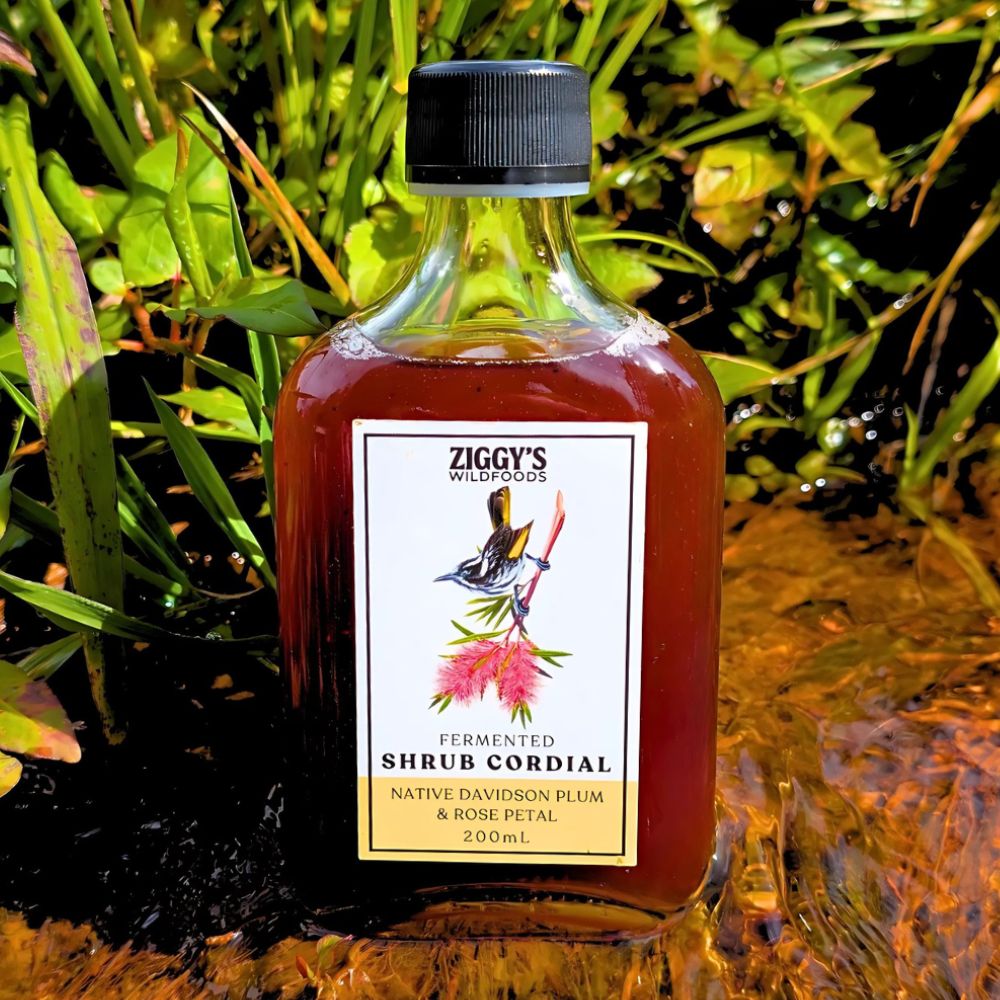 Ziggy's Wild Foods Davidson Plum & Rose Petal Shrub Cordial 200ml