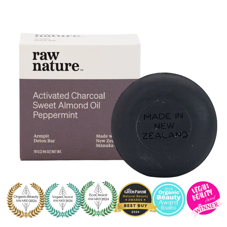 Raw Nature Armpit Detox Charcoal Soap Bar 70g