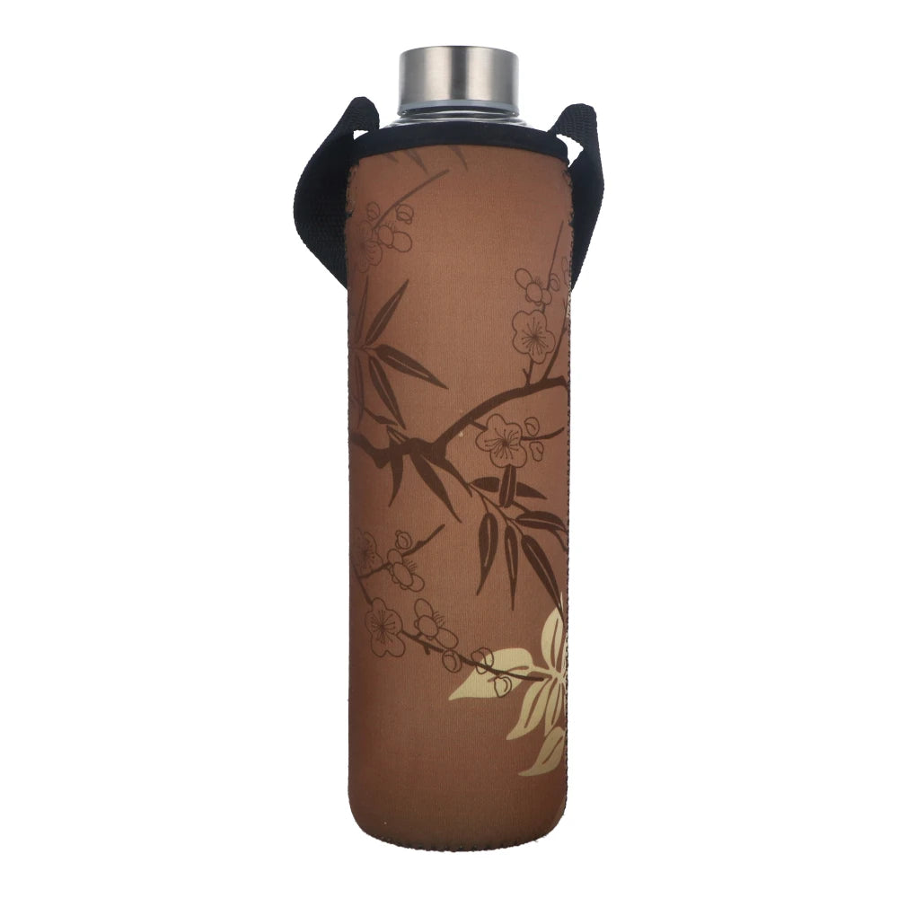 BBBYO Glass Water Bottle with Cover 750mL - Bamboo