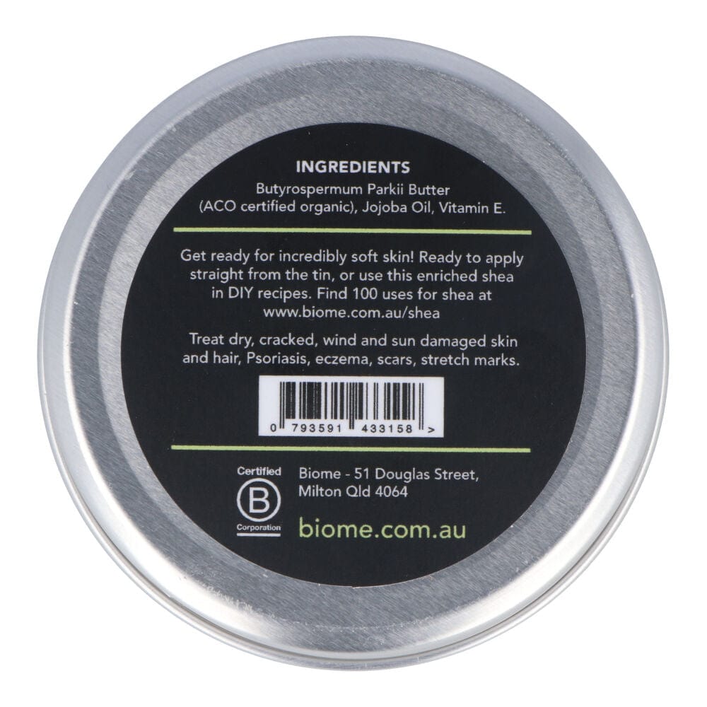 Biome Organic Shea Butter Enriched with Jojoba and Vitamin E 80g