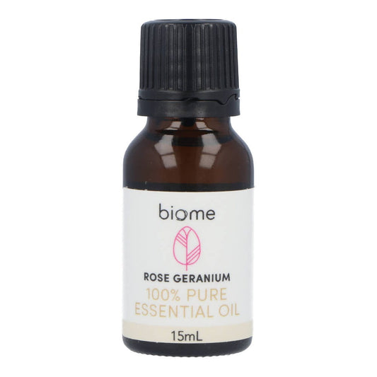 Biome Rose Geranium 100% Pure Essential Oil - 15ml