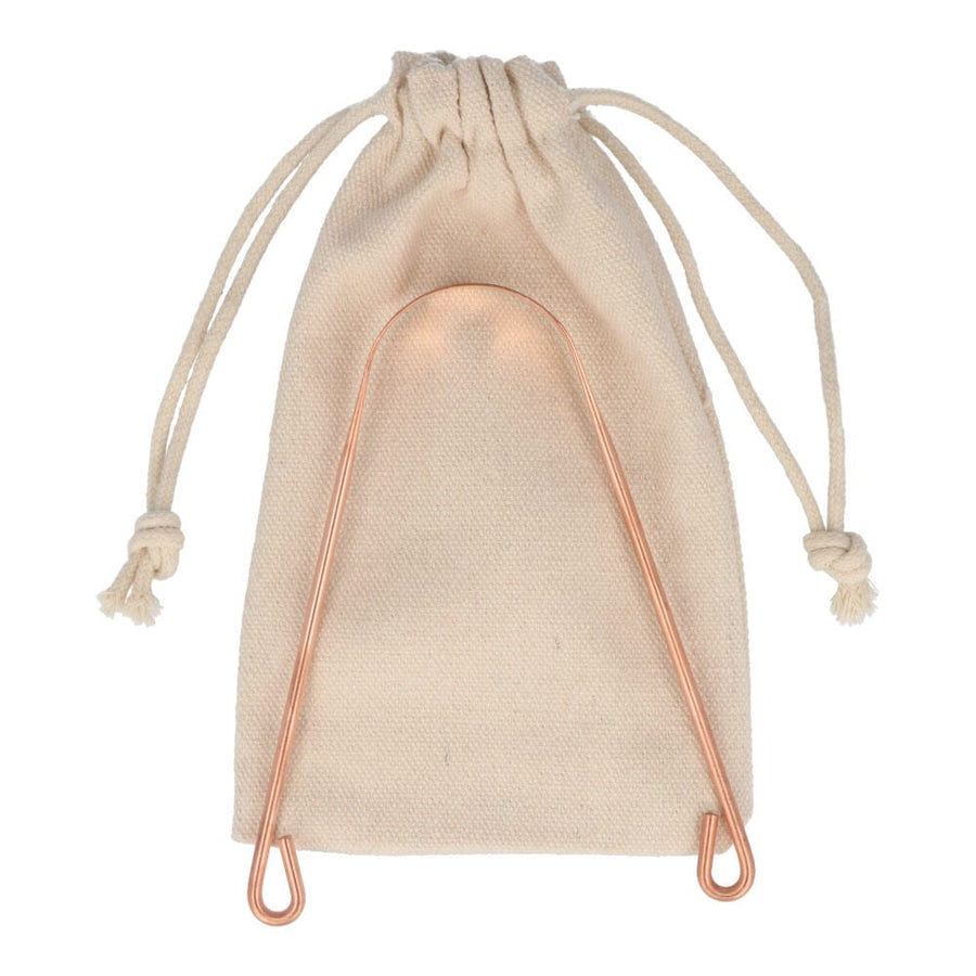 Biome pure copper tongue cleaner with cotton storage bag