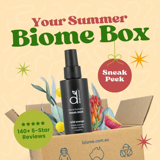 Biome Box: SUMMER 25 - Australia's only palm oil free, vegan lifestyle box