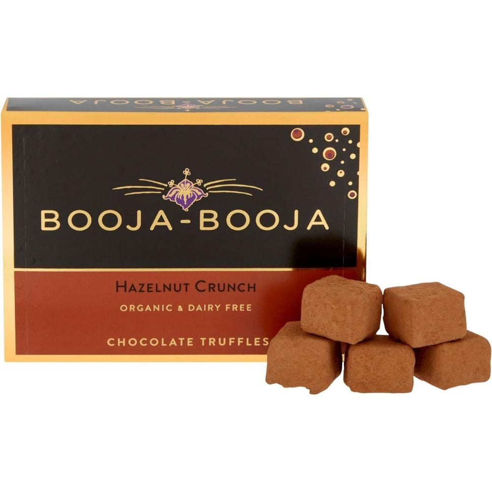 Booja-Booja Organic Vegan Chocolate Truffles 8pk - Hazelnut Crunch