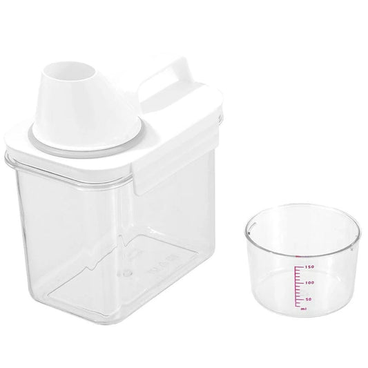 Boxsweden 1.1L Dispensing Container with Measuring Cup Airtight Lid
