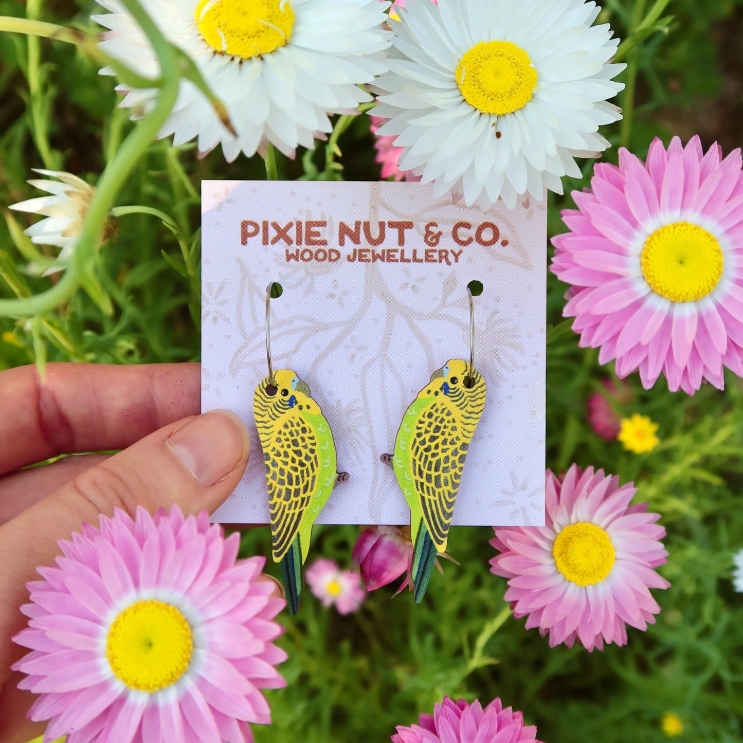 Pixie Nut & Co. Budgie Hoop Earrings