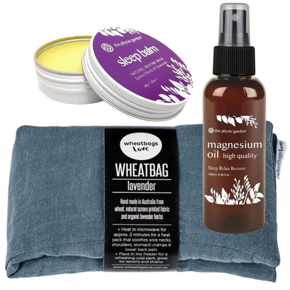 Buy Calm & Soothe Bundle With Magnesium Spray, Sleep Balm & Heat Pack ...