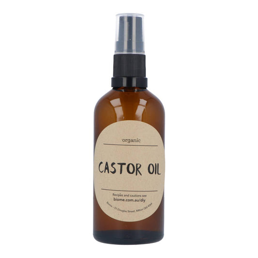 Castor Oil Certified Organic in Glass Bottle 100ml