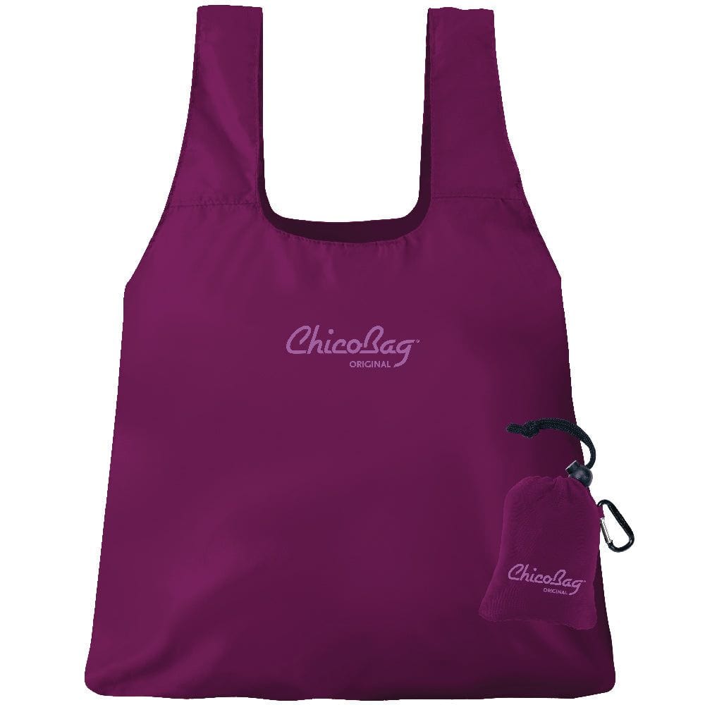 ChicoBag Reusable Carry Bag with Pouch Boysenberry