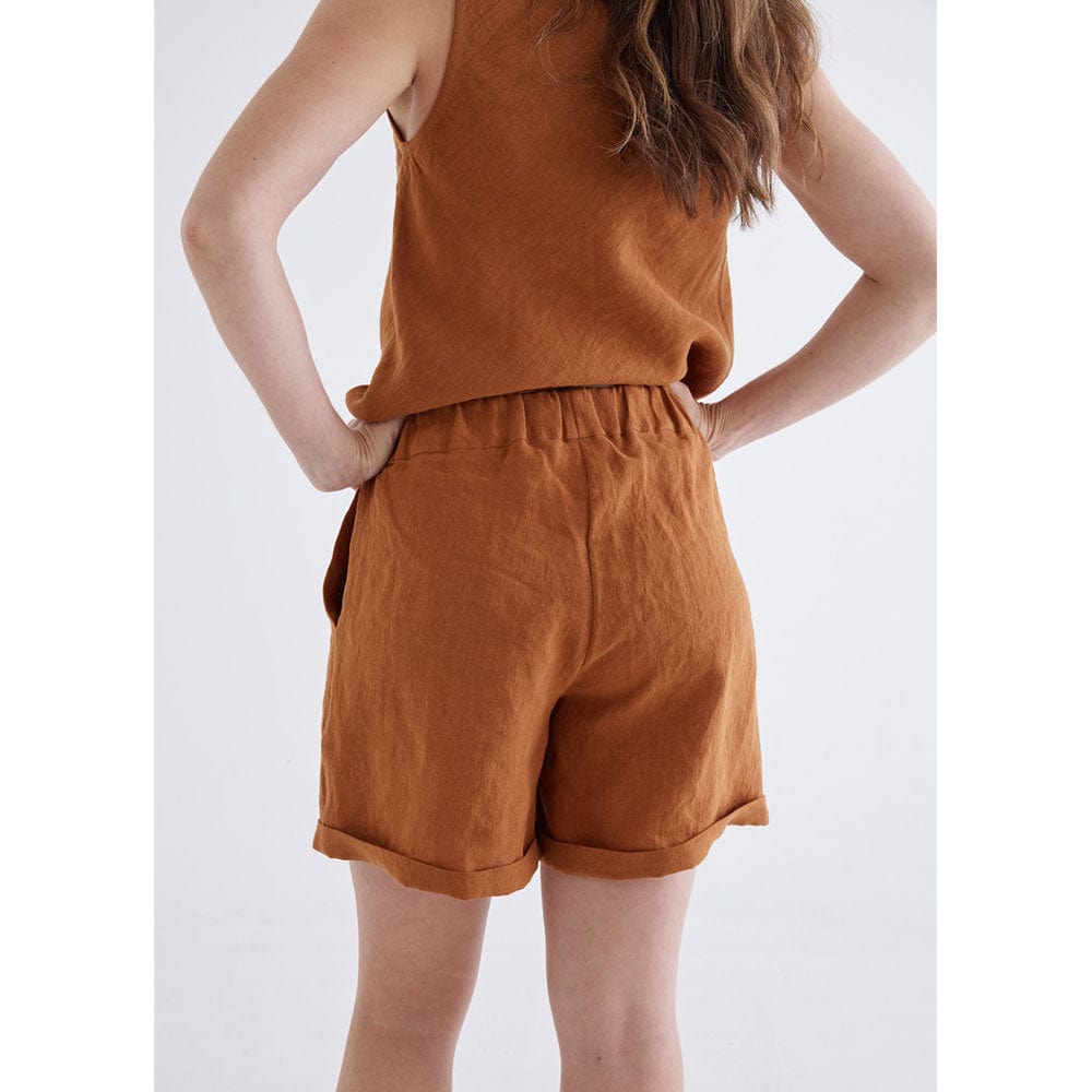 Devina Louise Boronia Shorts Burnt Orange