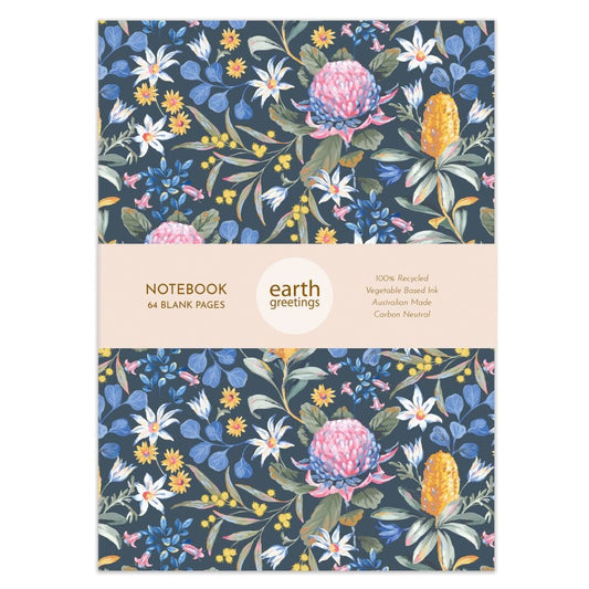 Earth Greetings A5 Notebook (Blank) - Bushwalk