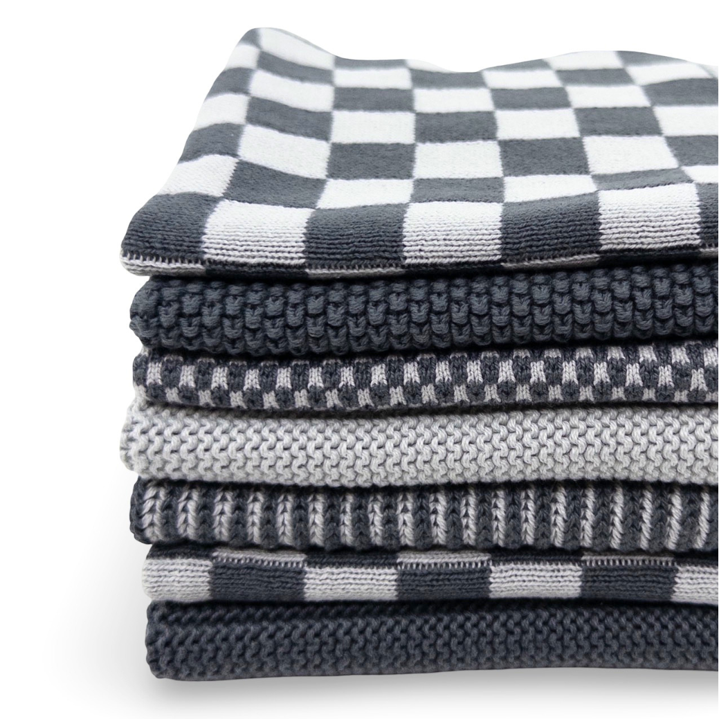 Ecovask Dish Cloth 7 Piece Variety Pack Organic Cotton