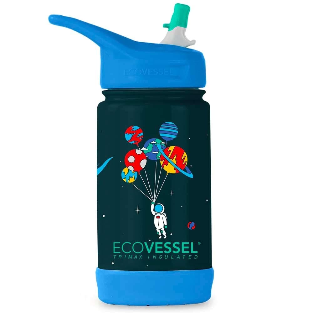 EcoVessel Frost Kids Triple Insulated Bottle with Straw 355ml