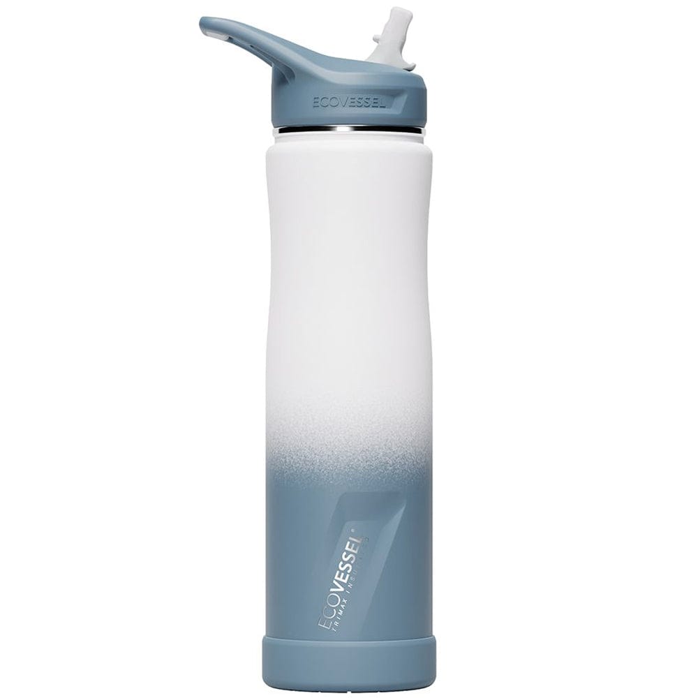 EcoVessel Summit Triple Insulated Bottle with Straw 700ml Winter Storm