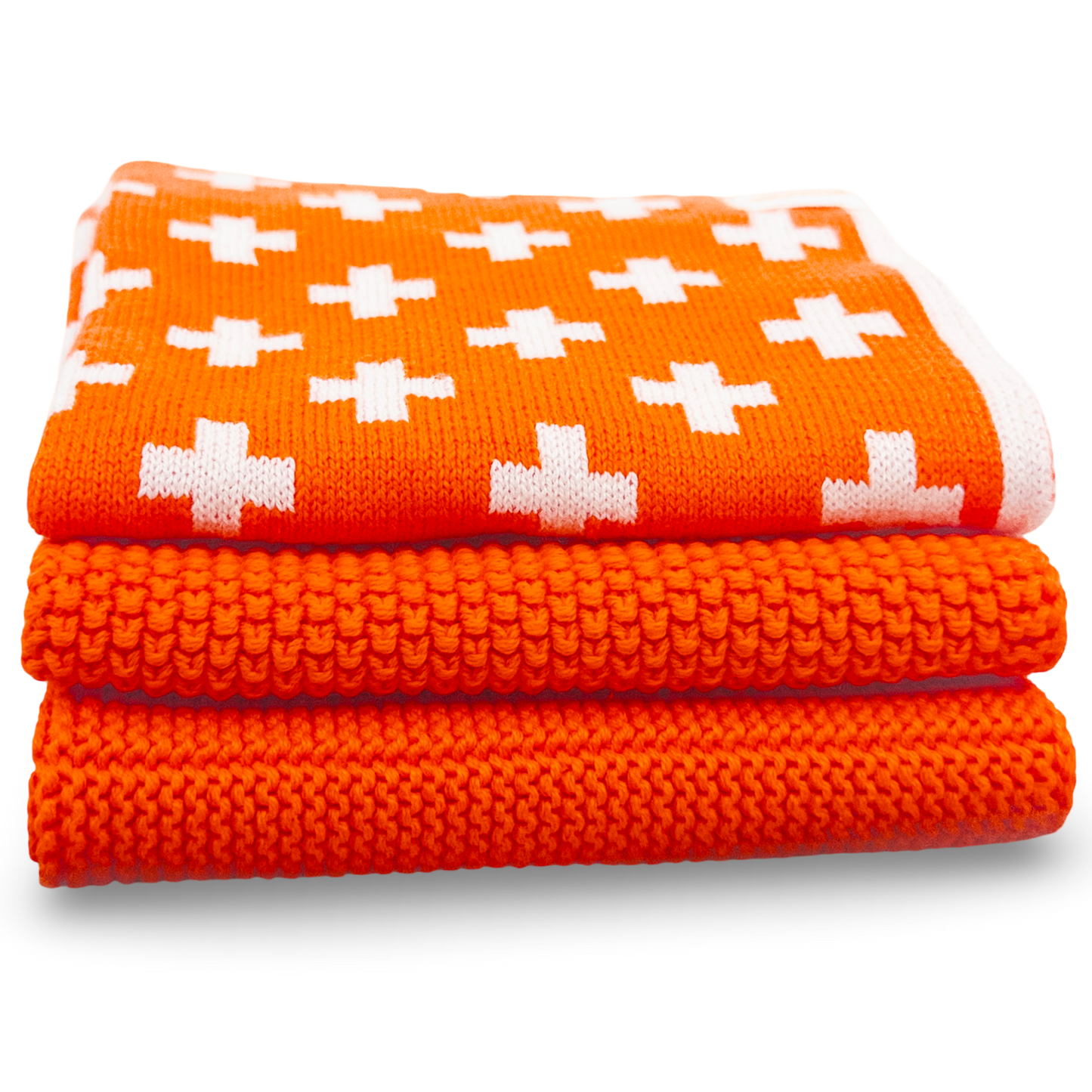 Ecovask Dish Cloth 3pc Variety Pack Organic Cotton