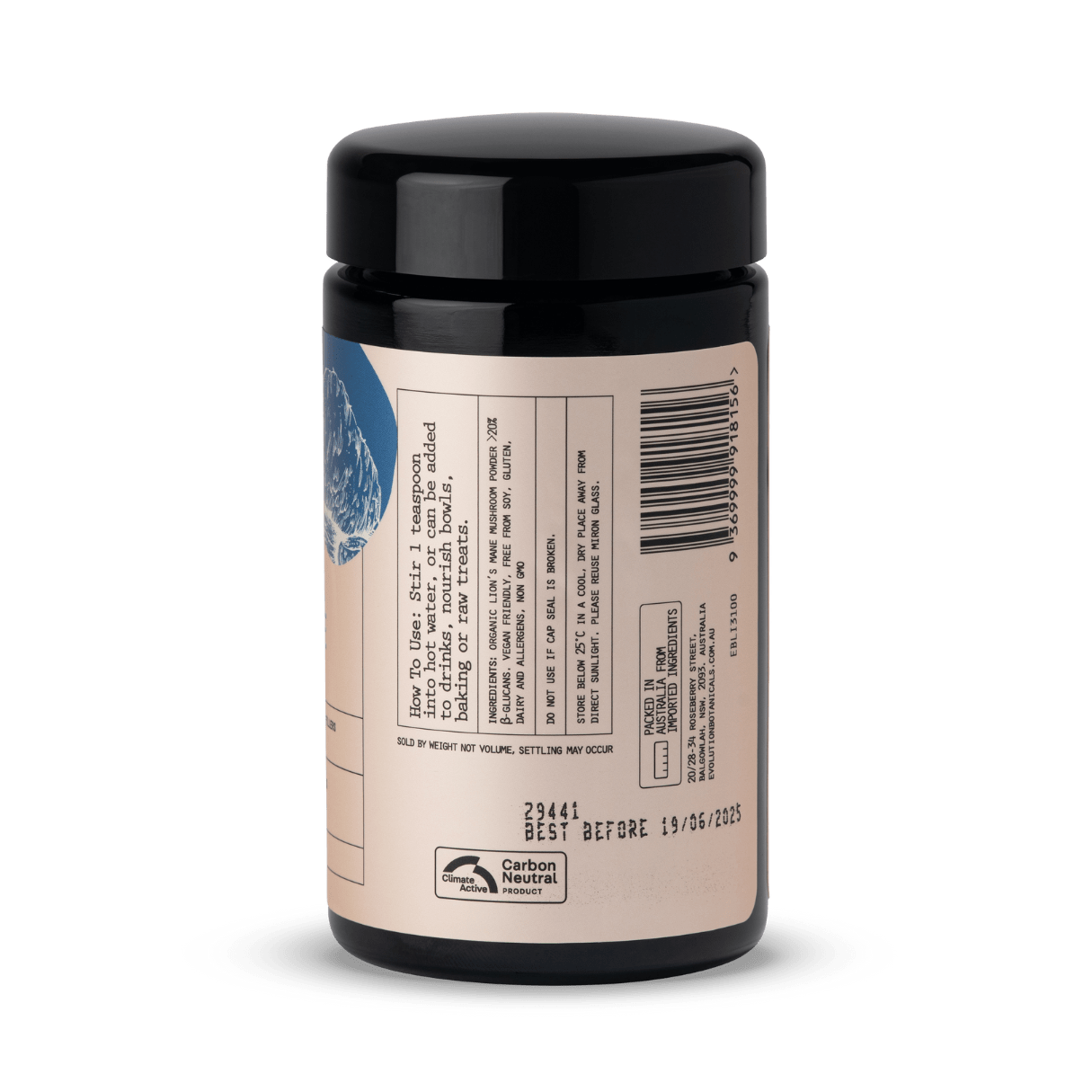 Evolution Botanicals Organic Lion's Mane Food For Thought 100g