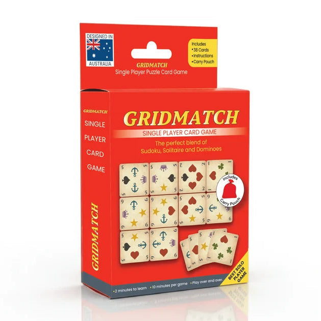 Grid Match Single Player Card Game