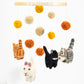 Felt Hanging Mobile - Cats