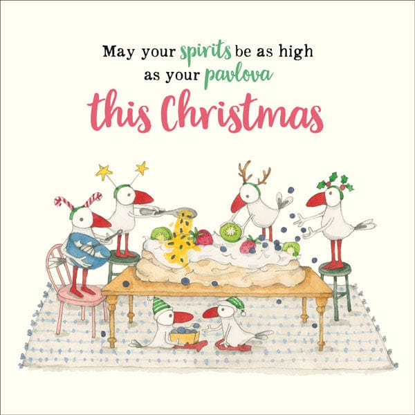 Kate Knapp Christmas Card - May your spirits be as high