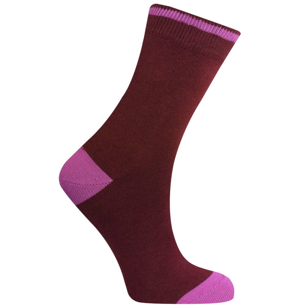 Komodo Organic Cotton Socks - Small (37-40) Punchy Burgundy