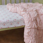 Lazybones Organic Cotton Cot Quilt - Tuscan Pink
