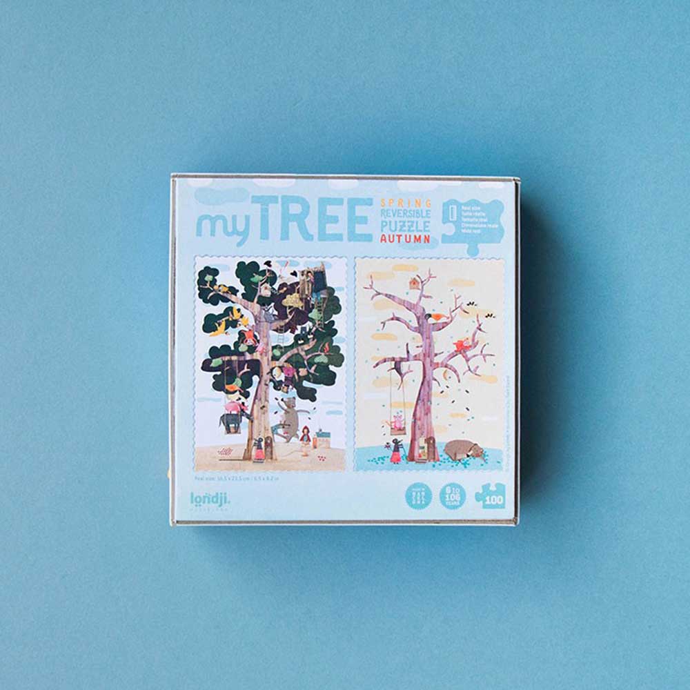 Londji 100 Piece Reversible Pocket Puzzle - My Tree