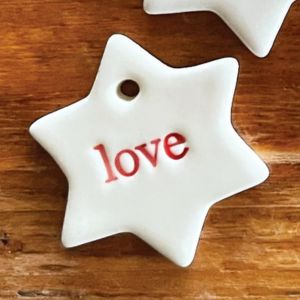 Paper Boat Press Mini Ceramic Decoration - Star (One)