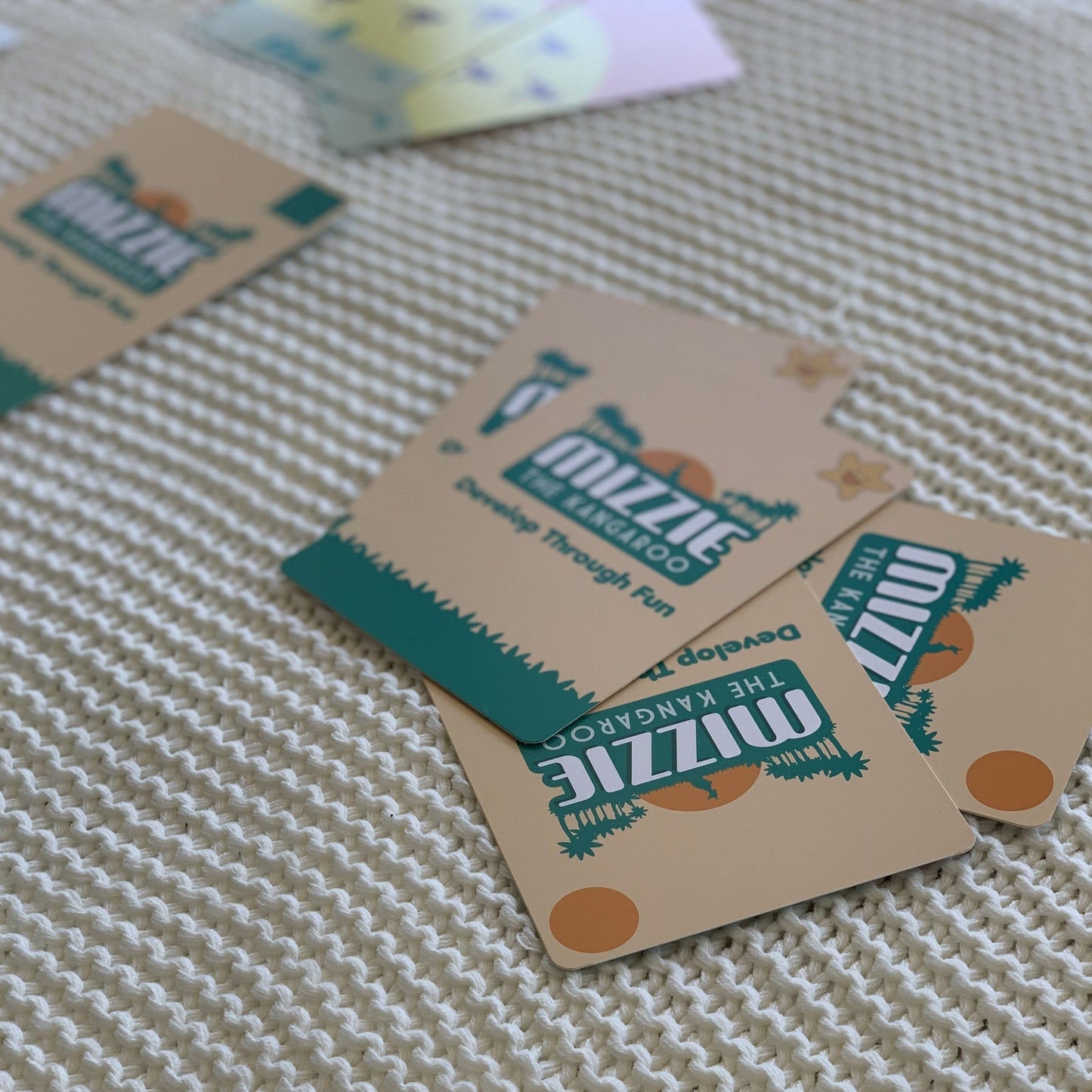 Mizzie The Kangaroo Memory Match 4 in 1 Flash Card Game Set